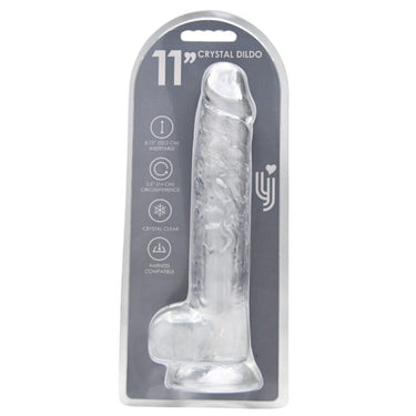 Loving Joy Crystal Clear Realistic Jelly Dong, highlighting its exquisite craftsmanship designed for a pleasurable experience with a clear jelly dong.